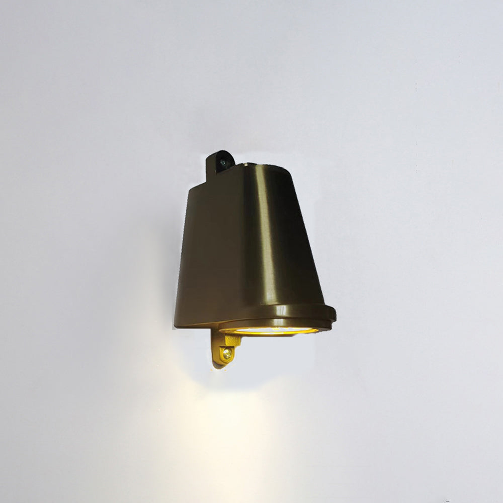 Industrial Metal Bell-Shaped Waterproof Outdoor Wall Lamp for Corridors and Balconies