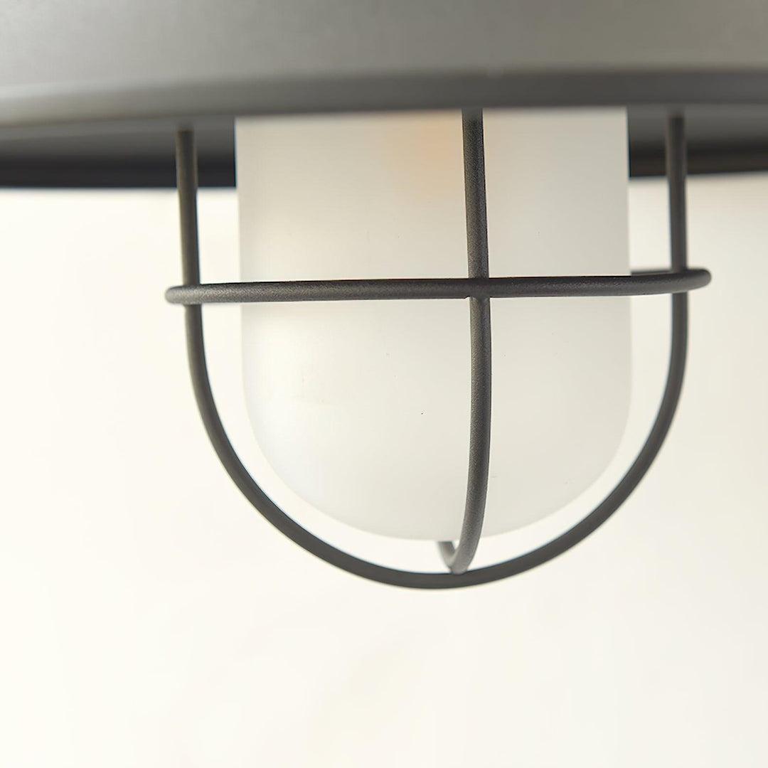 Industrial Outdoor Wall Lamp with Frosted Glass – Waterproof Exterior Light