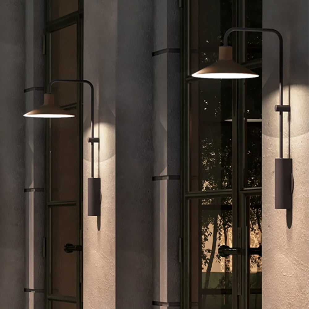 Minimalist Cone Shape Outdoor Wall Lamp – Waterproof Metal Light
