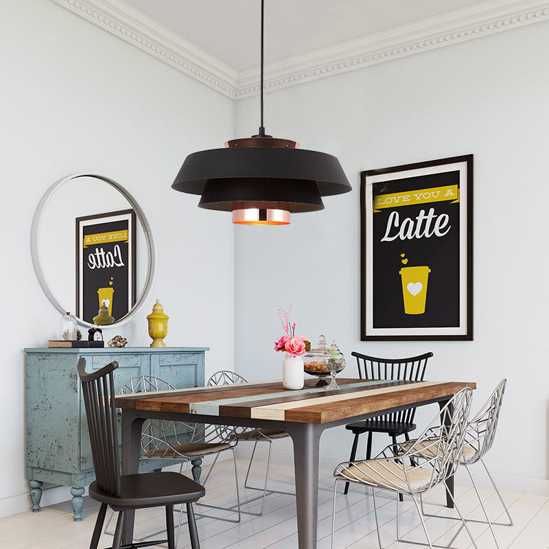 Minimalist Pendant Light & Metal Dome Shade