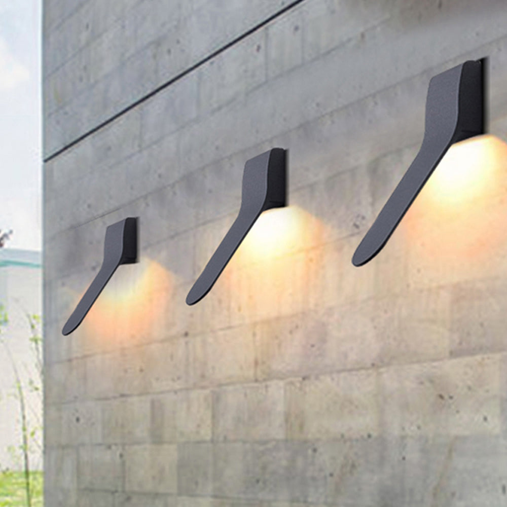 Minimalist Tilt LED Outdoor Wall Lamp – Waterproof and Modern Design