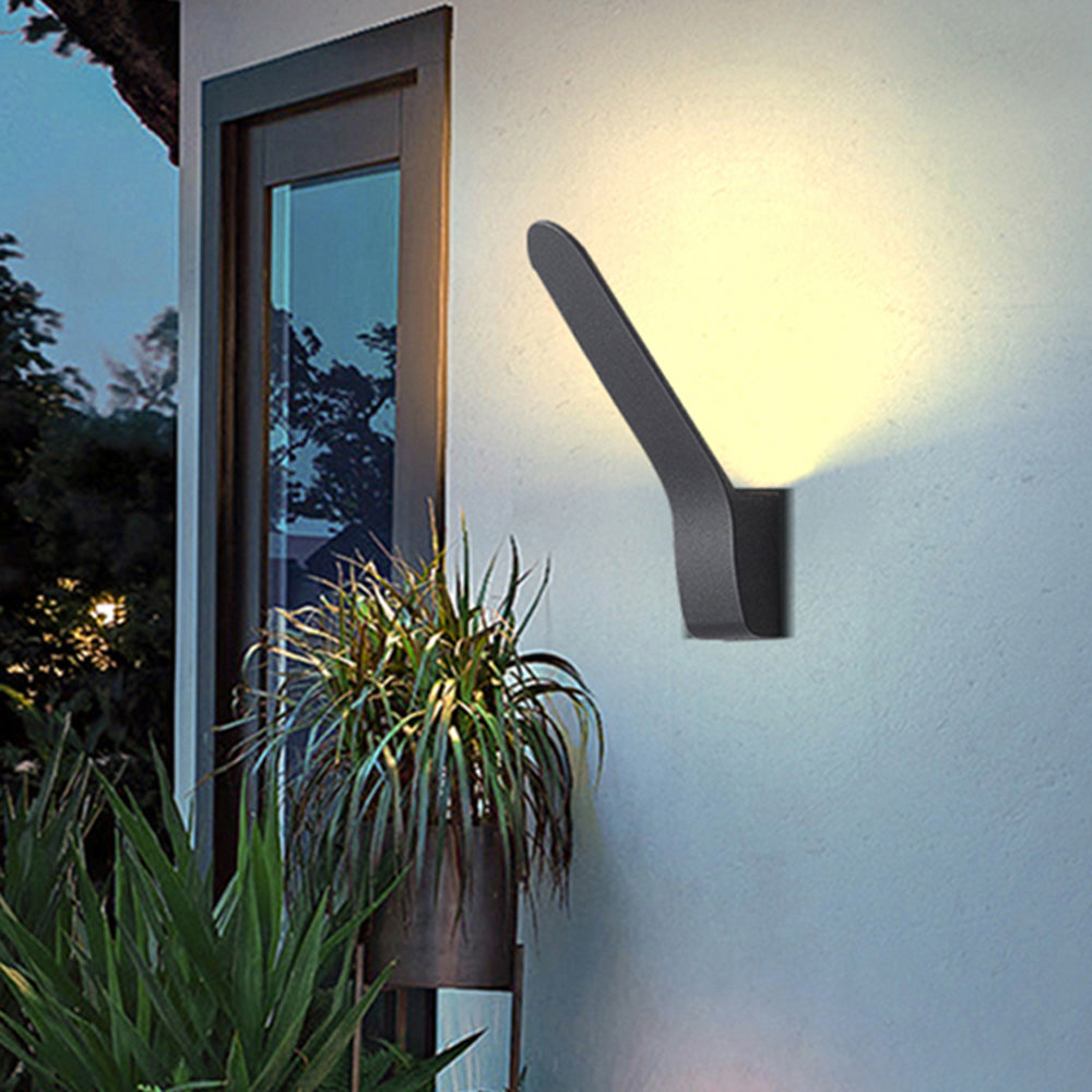 Minimalist Tilt LED Outdoor Wall Lamp – Waterproof and Modern Design