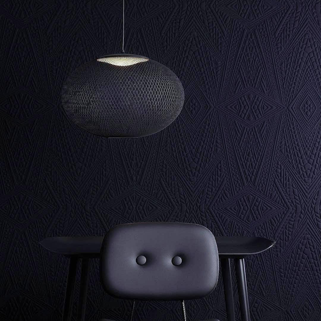 Minimalist Lattice-Designed Oval LED Pendant Light