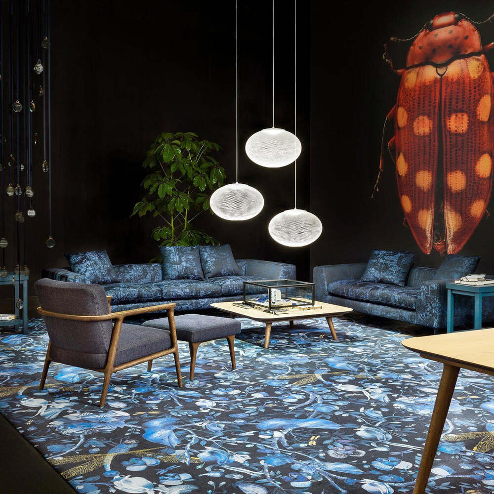 Minimalist Lattice-Designed Oval LED Pendant Light