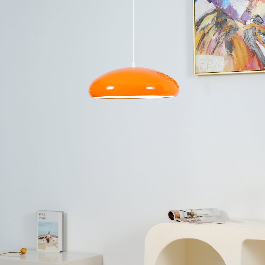 Bauhaus Smooth Semi-Elliptical Dome Pendant Light