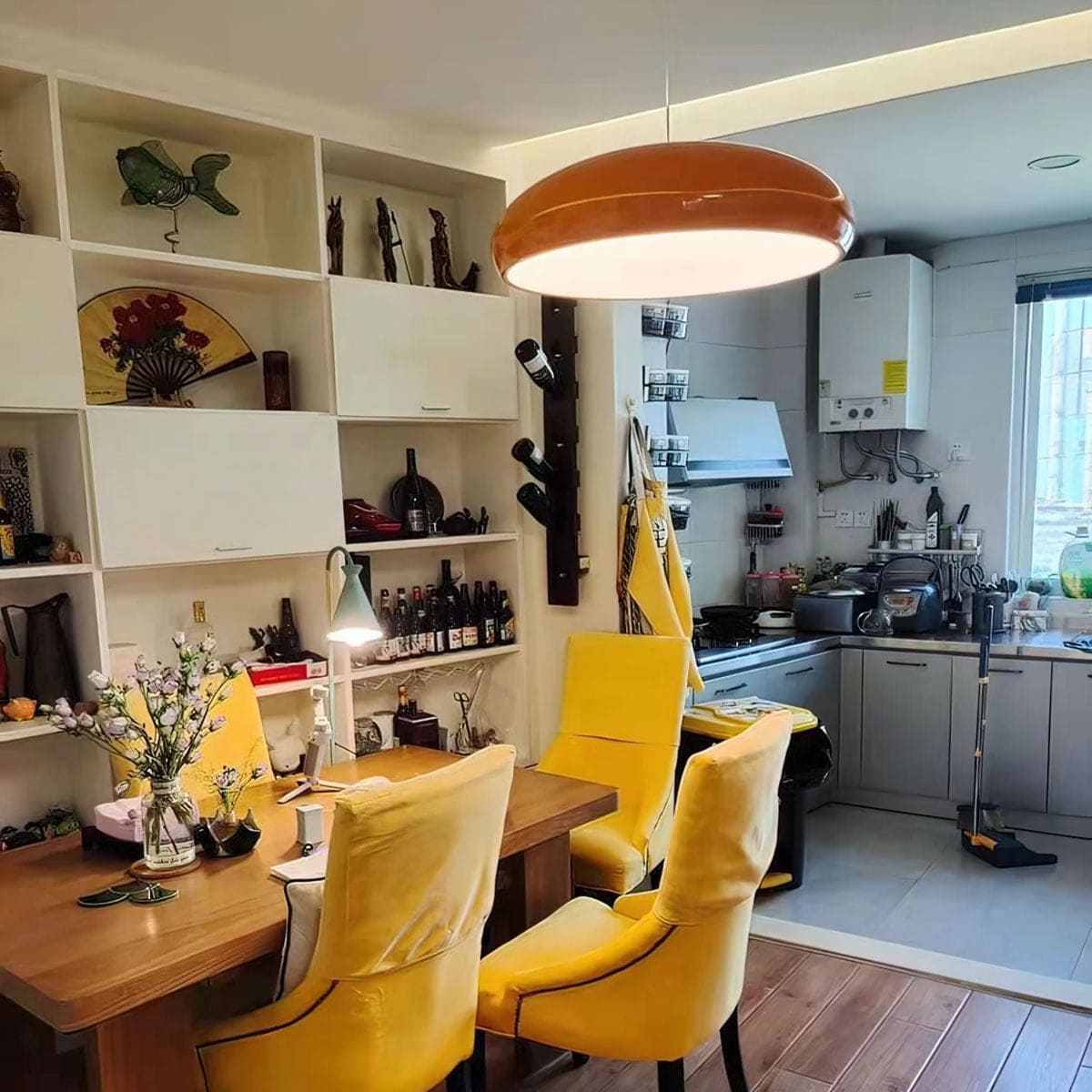 Bauhaus Smooth Semi-Elliptical Dome Pendant Light