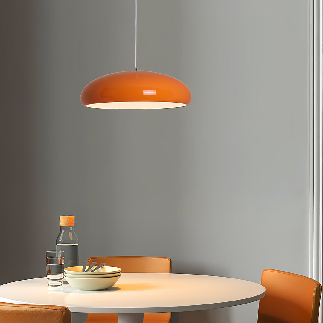 Bauhaus Smooth Semi-Elliptical Dome Pendant Light