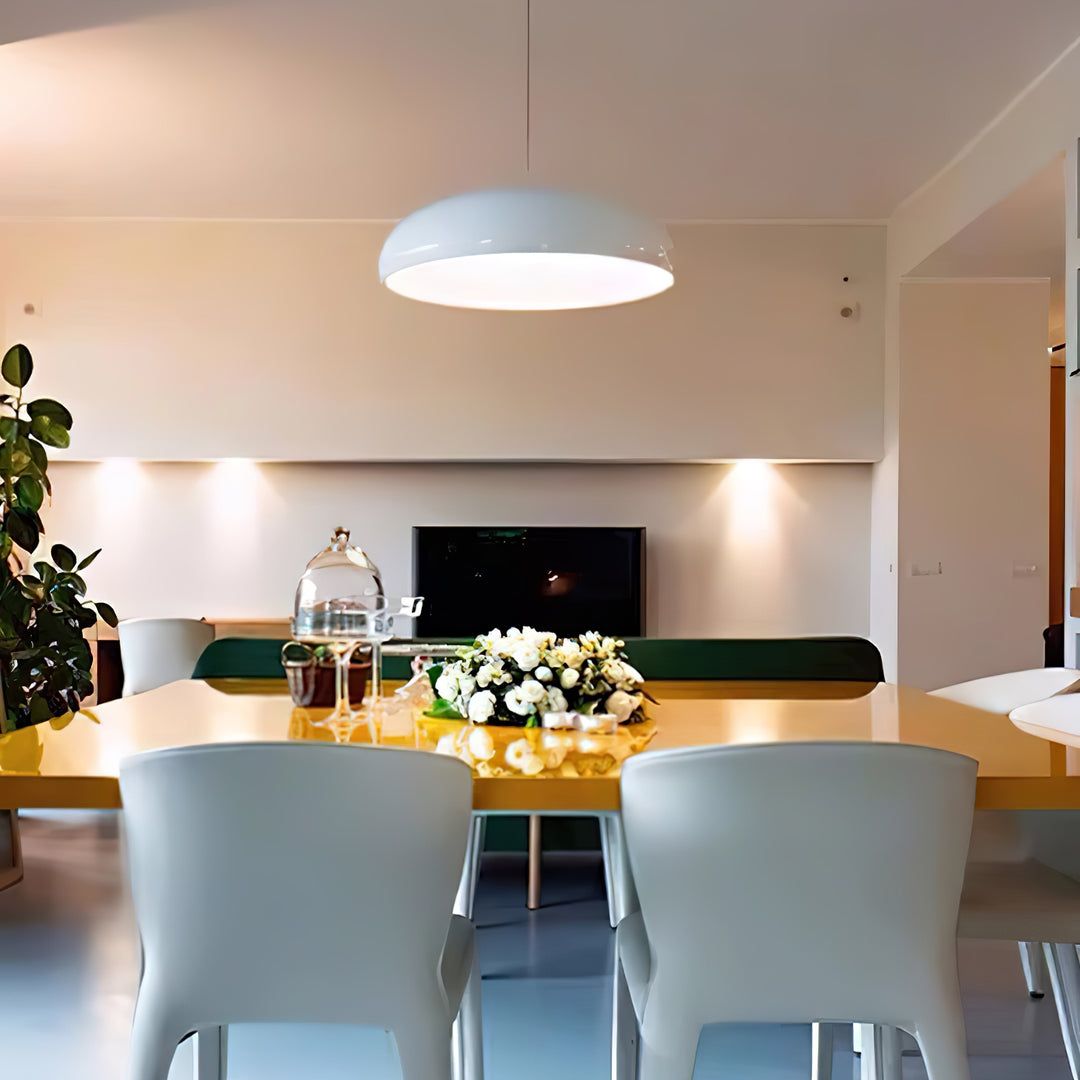 Bauhaus Smooth Semi-Elliptical Dome Pendant Light
