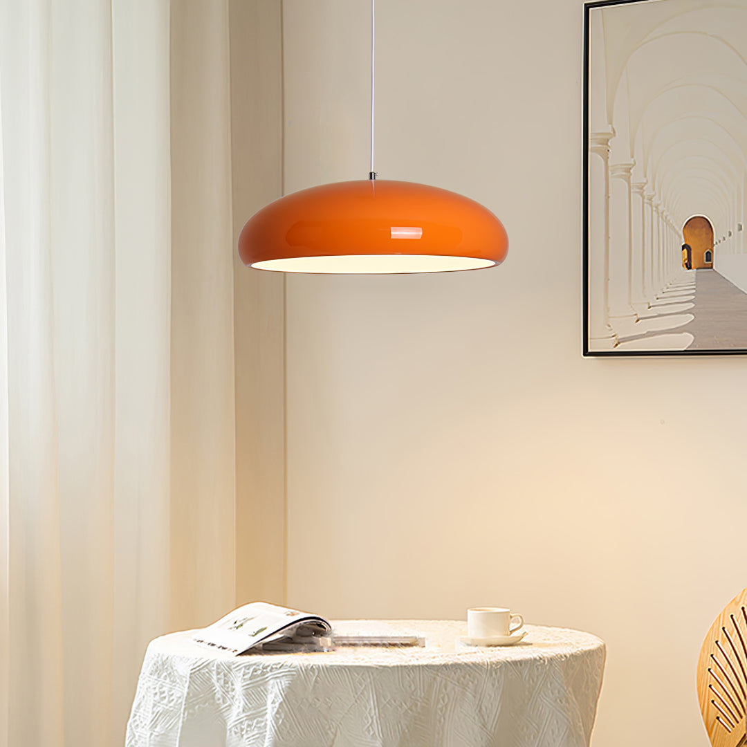 Bauhaus Smooth Semi-Elliptical Dome Pendant Light