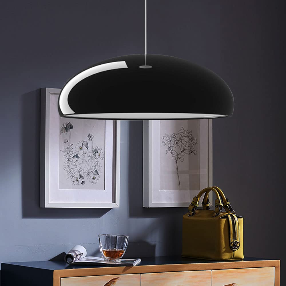 Bauhaus Smooth Semi-Elliptical Dome Pendant Light
