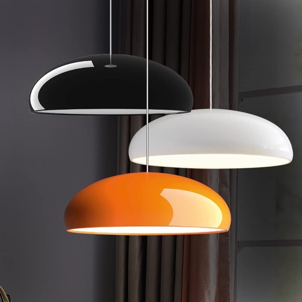 Bauhaus Smooth Semi-Elliptical Dome Pendant Light