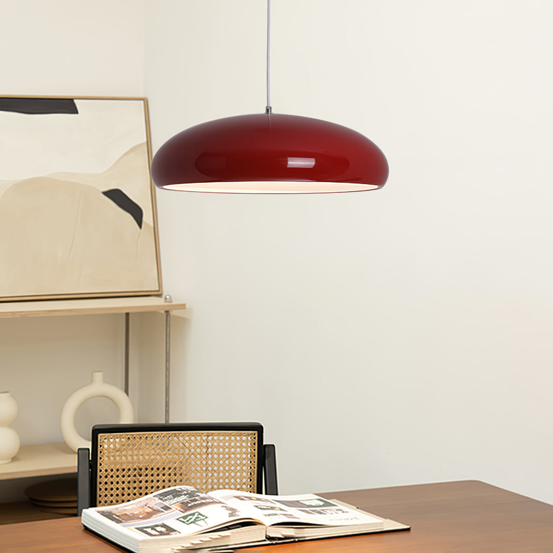 Bauhaus Smooth Semi-Elliptical Dome Pendant Light