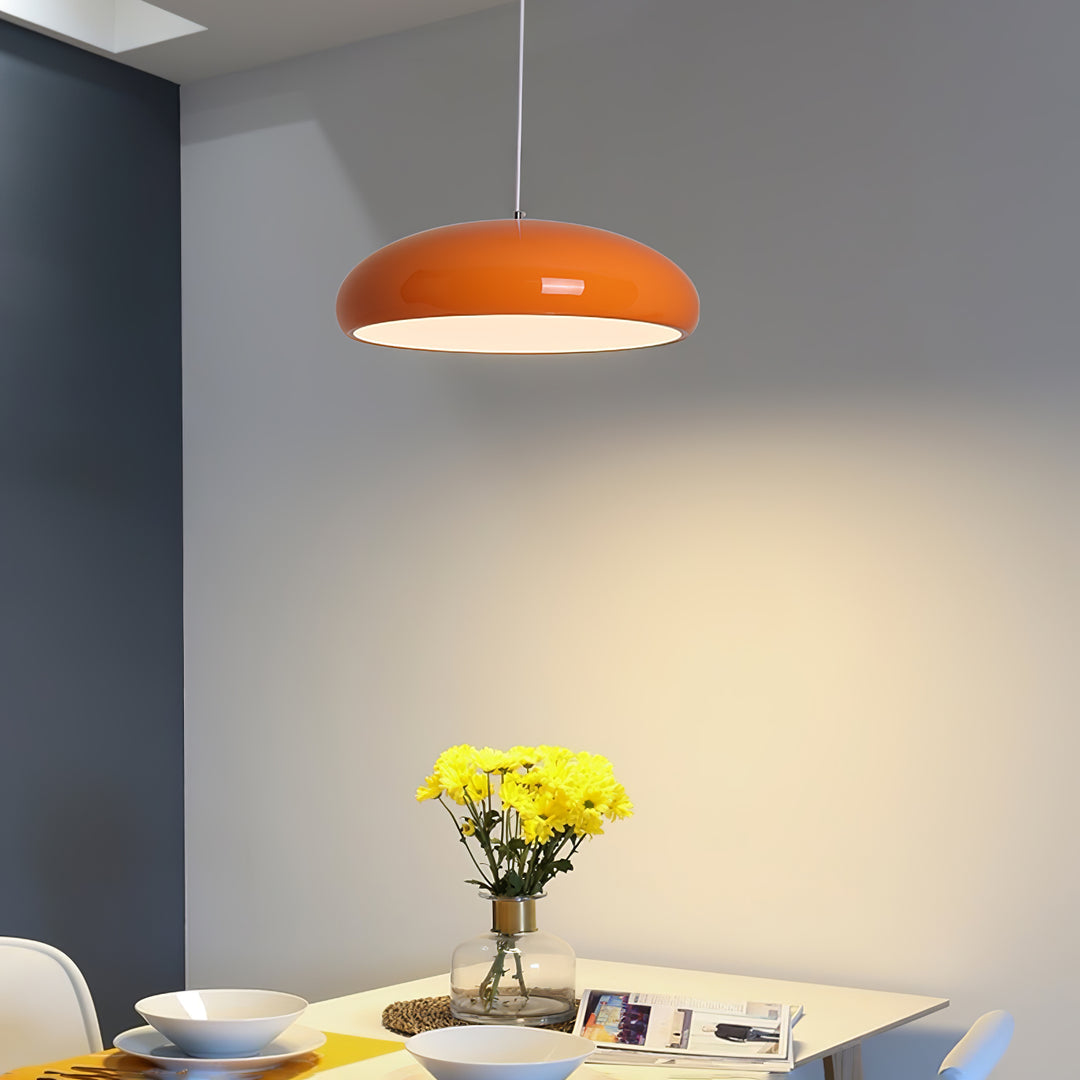 Bauhaus Smooth Semi-Elliptical Dome Pendant Light