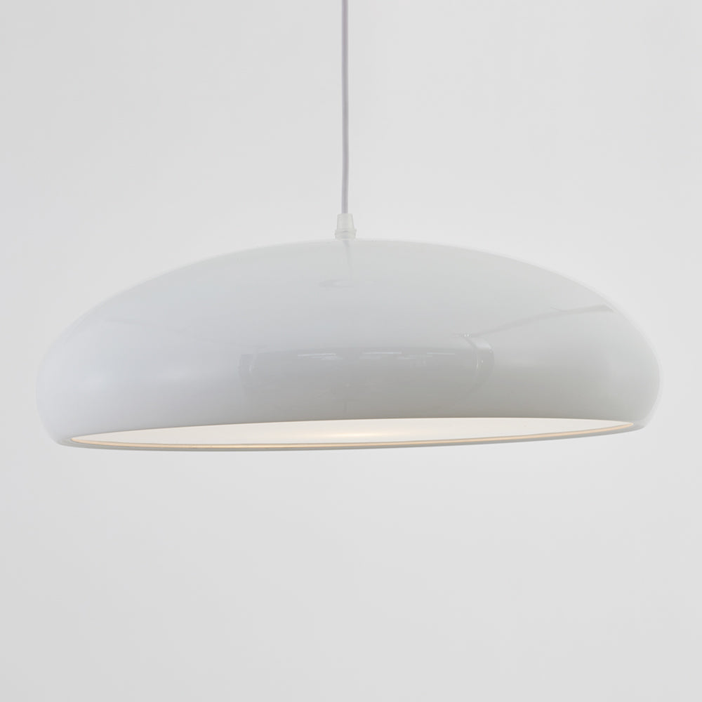 Bauhaus Smooth Semi-Elliptical Dome Pendant Light