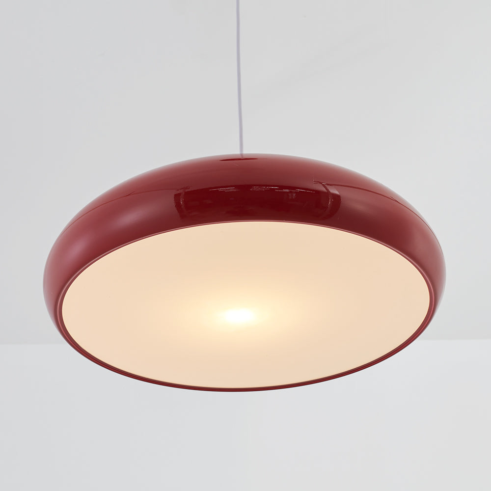 Bauhaus Smooth Semi-Elliptical Dome Pendant Light