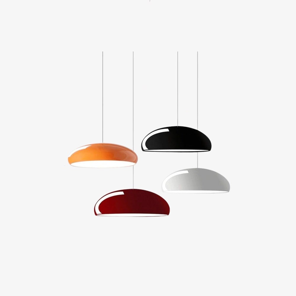 Bauhaus Smooth Semi-Elliptical Dome Pendant Light