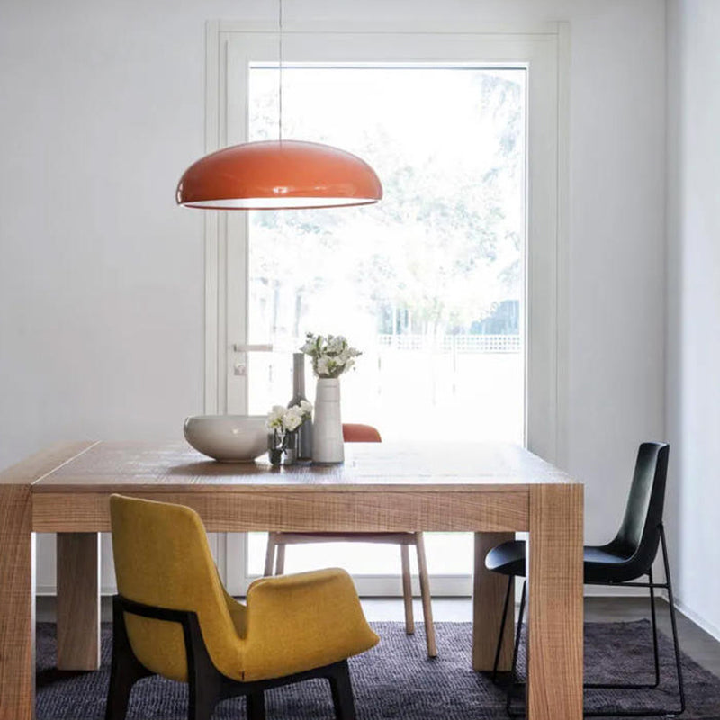 Bauhaus Smooth Semi-Elliptical Dome Pendant Light
