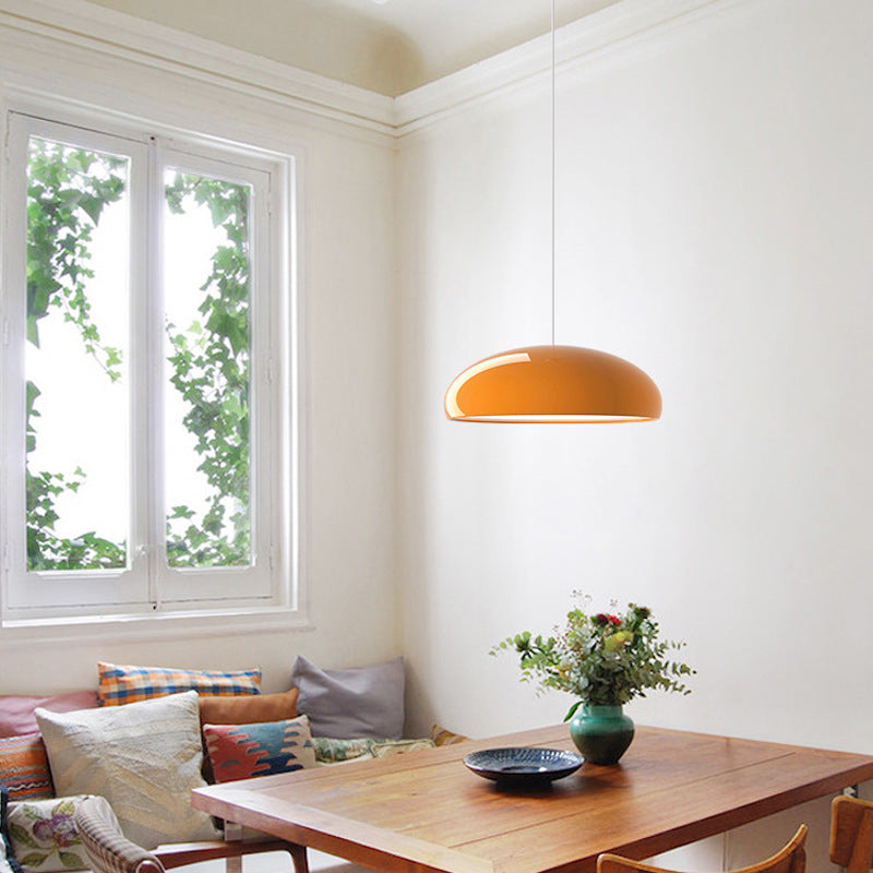 Bauhaus Smooth Semi-Elliptical Dome Pendant Light