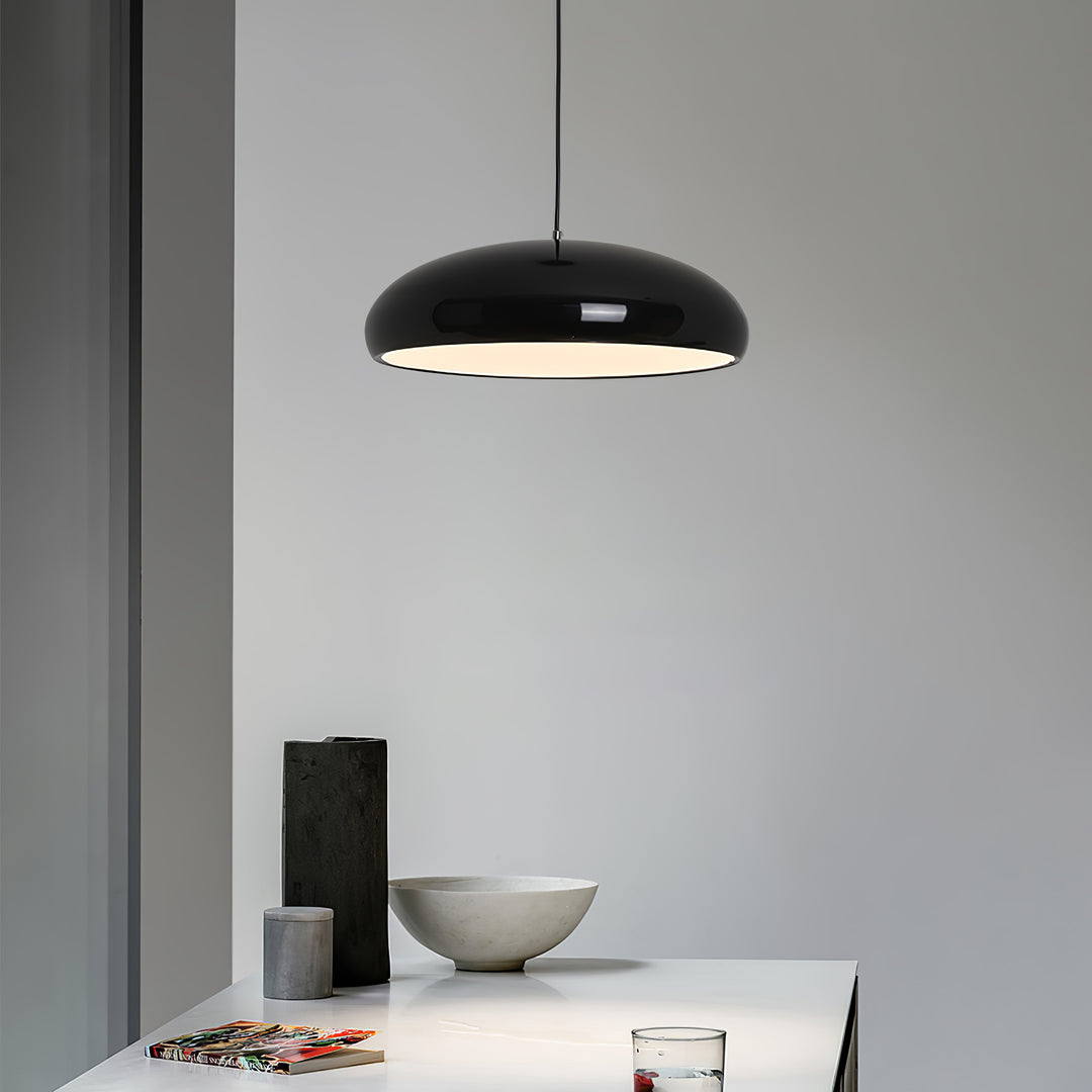 Bauhaus Smooth Semi-Elliptical Dome Pendant Light