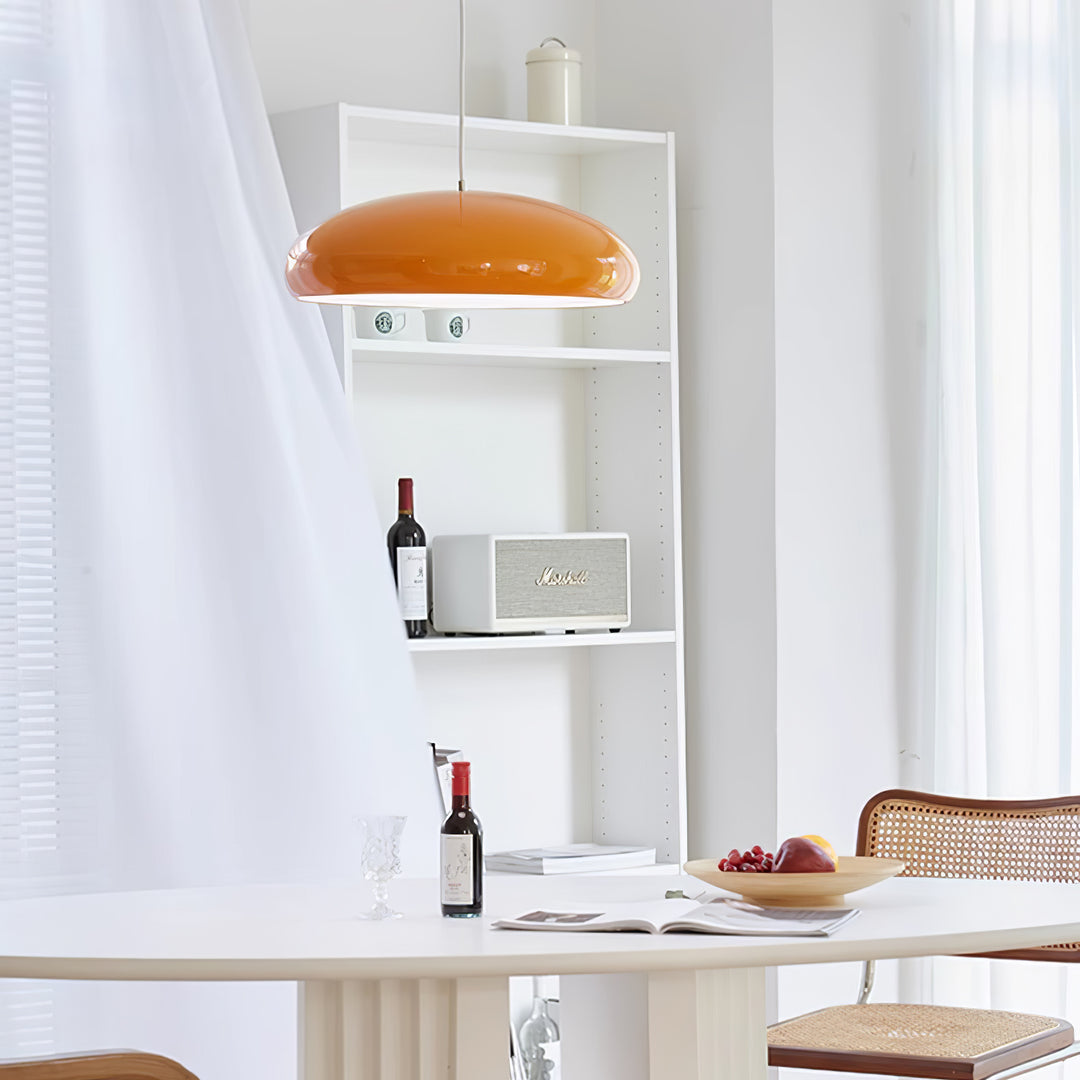 Bauhaus Smooth Semi-Elliptical Dome Pendant Light