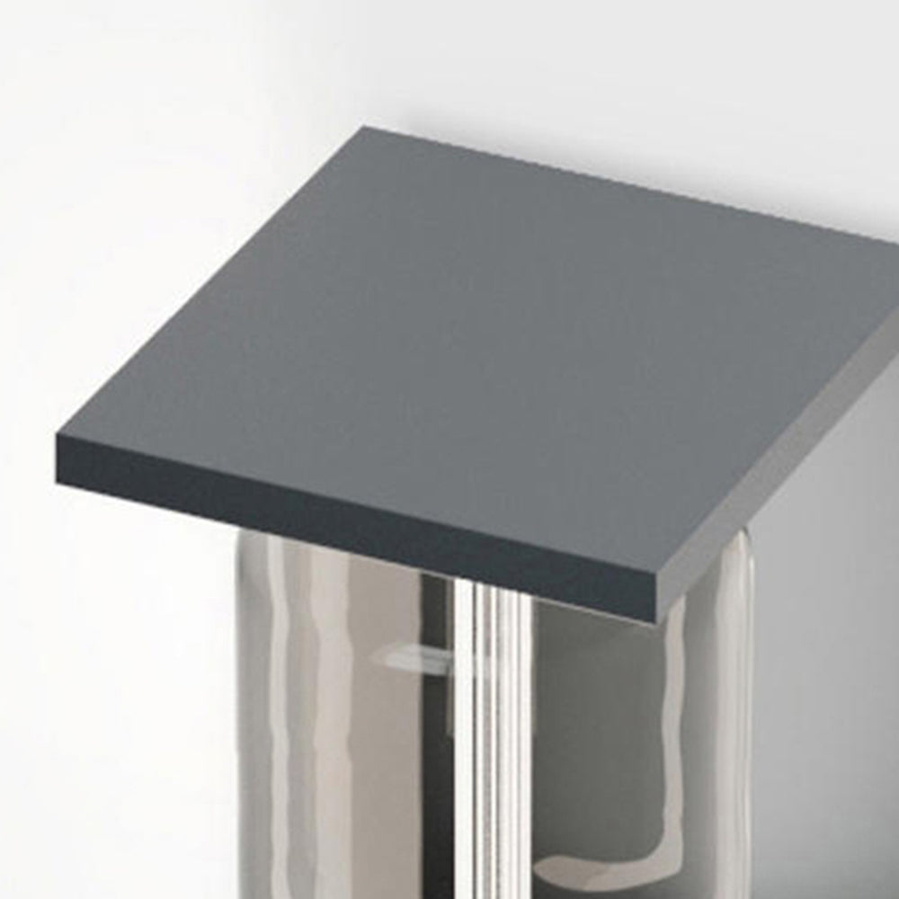 Contemporary Lantern Glass Outdoor Wall Lamp – Hardwired & Solar Options