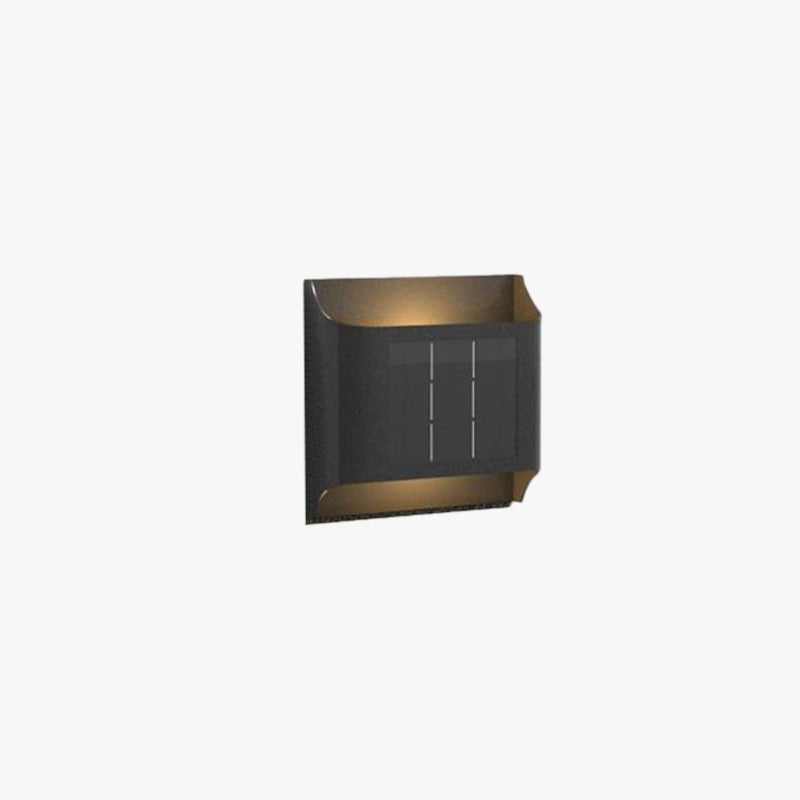 Modern LED Up-Down Outdoor Wall Lamp - Solar & Hardwired Options