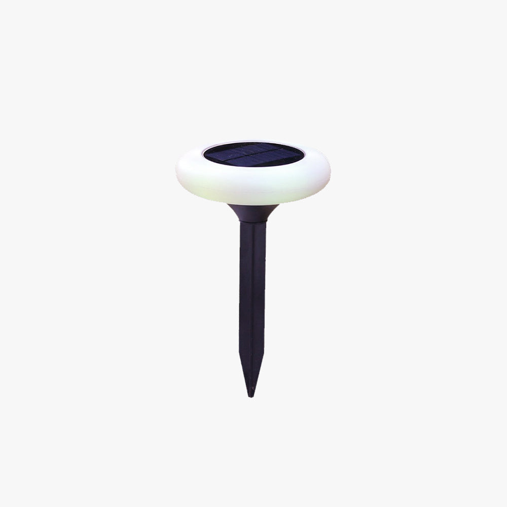 Modern Outdoor Solar Ground Light with Rock Shape Design
