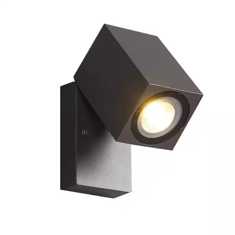 Modern Rotatable Metal LED Outdoor Wall Spotlight – Adjustable and Waterproof