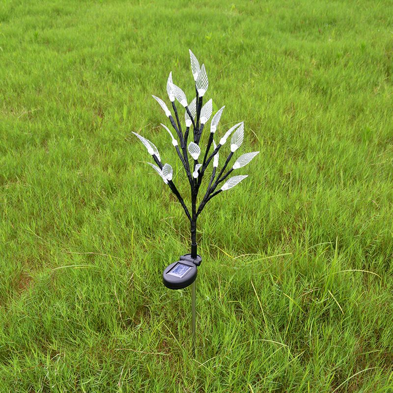 Modern Solar Outdoor Bollard Light with Tree-Like Design