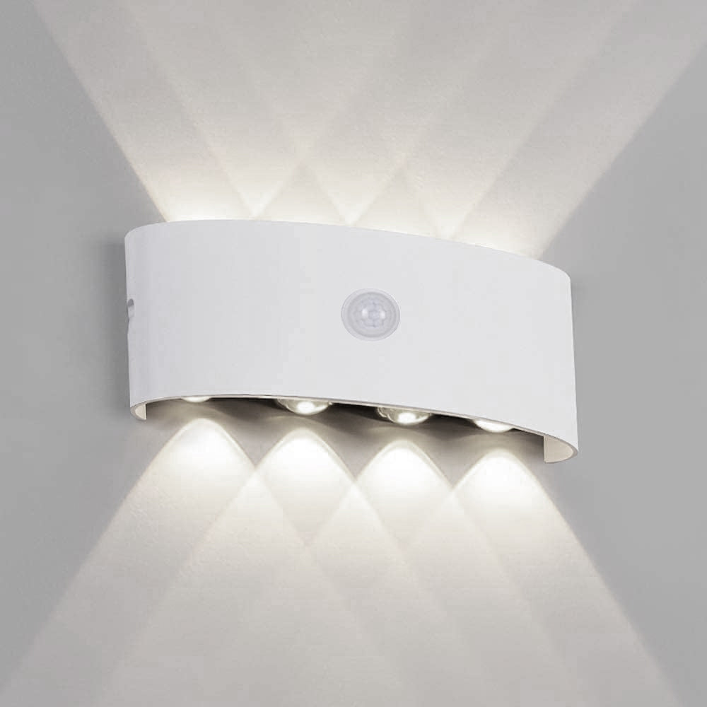 Modern Up and Down LED Wall Lamp – Waterproof Metal and Acrylic Design