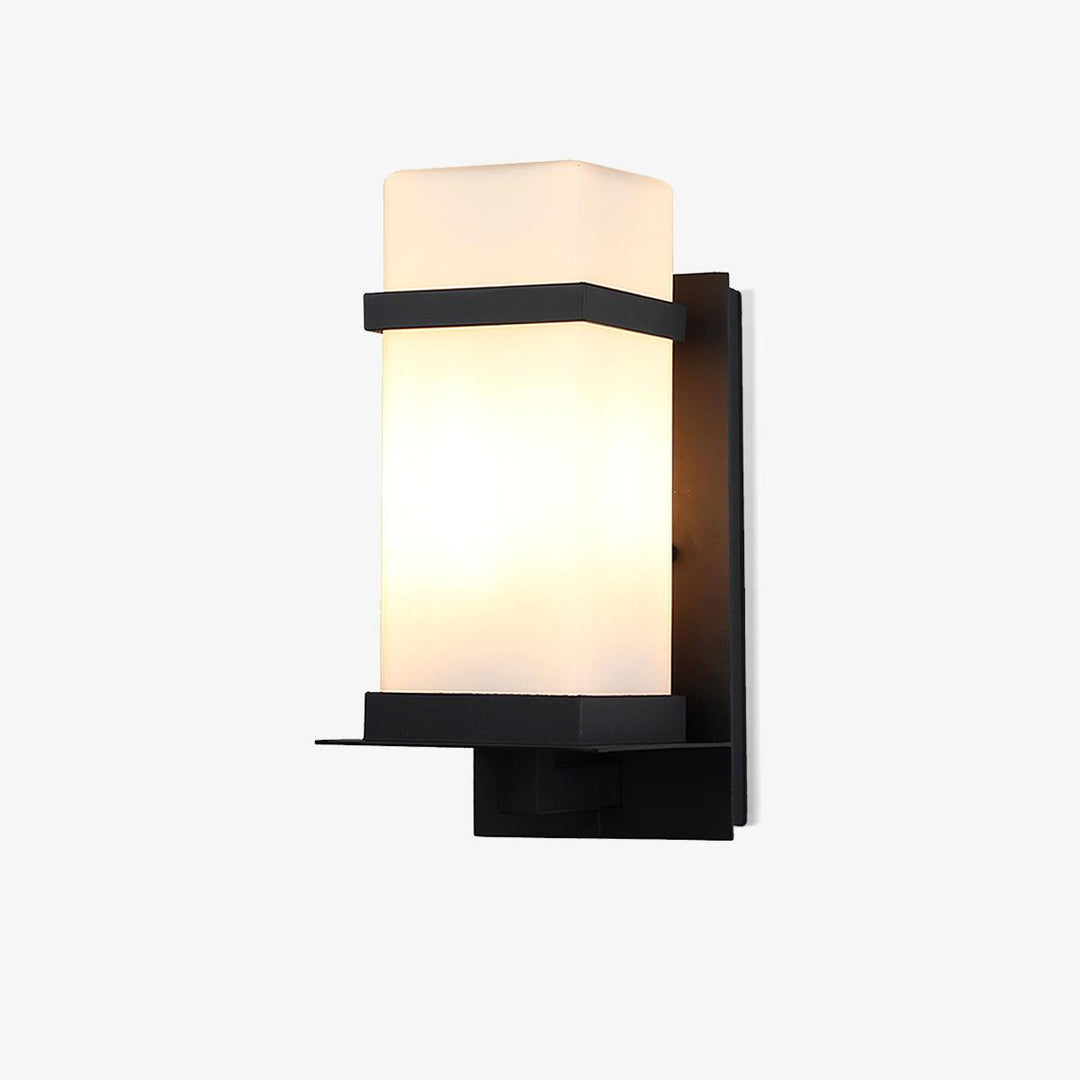 Modern Waterproof Metal and Glass Outdoor Wall Light for Patio and Garden