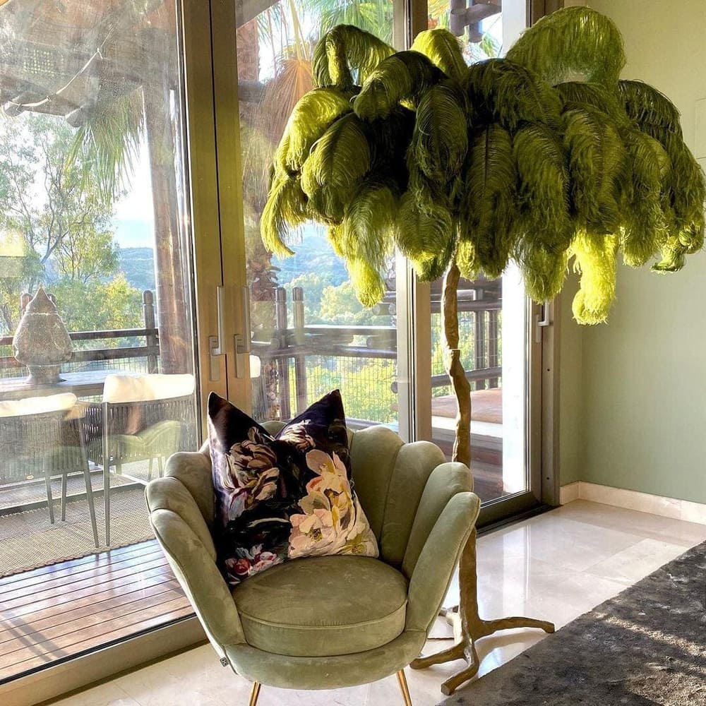 Bohemian branch-like Floor Lamp – Feather Canopy