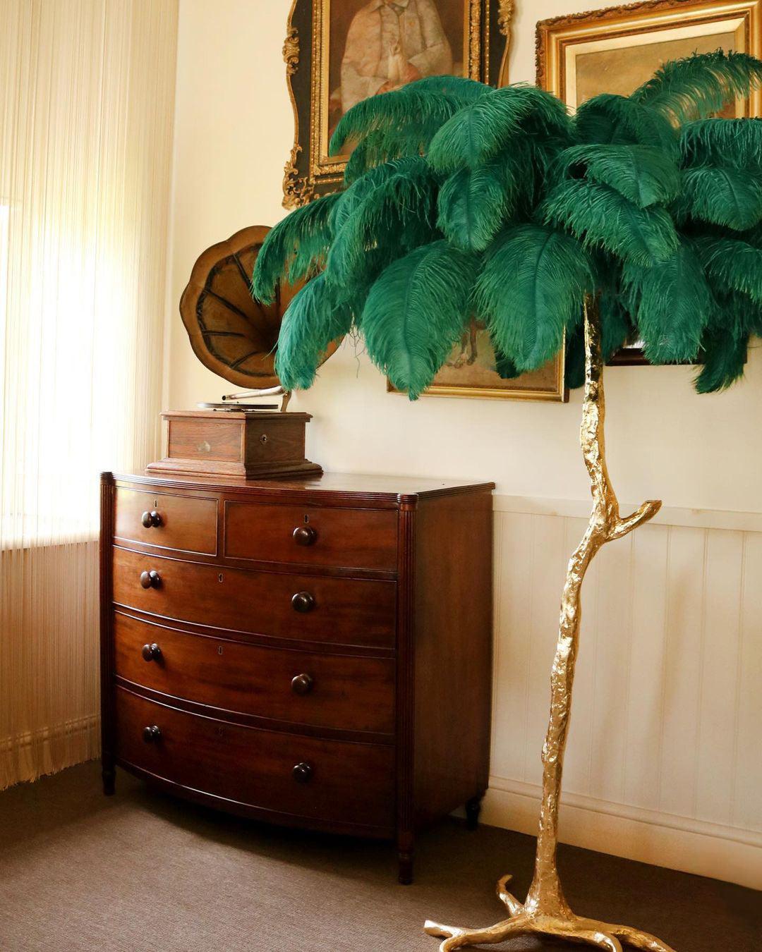 Bohemian branch-like Floor Lamp – Feather Canopy