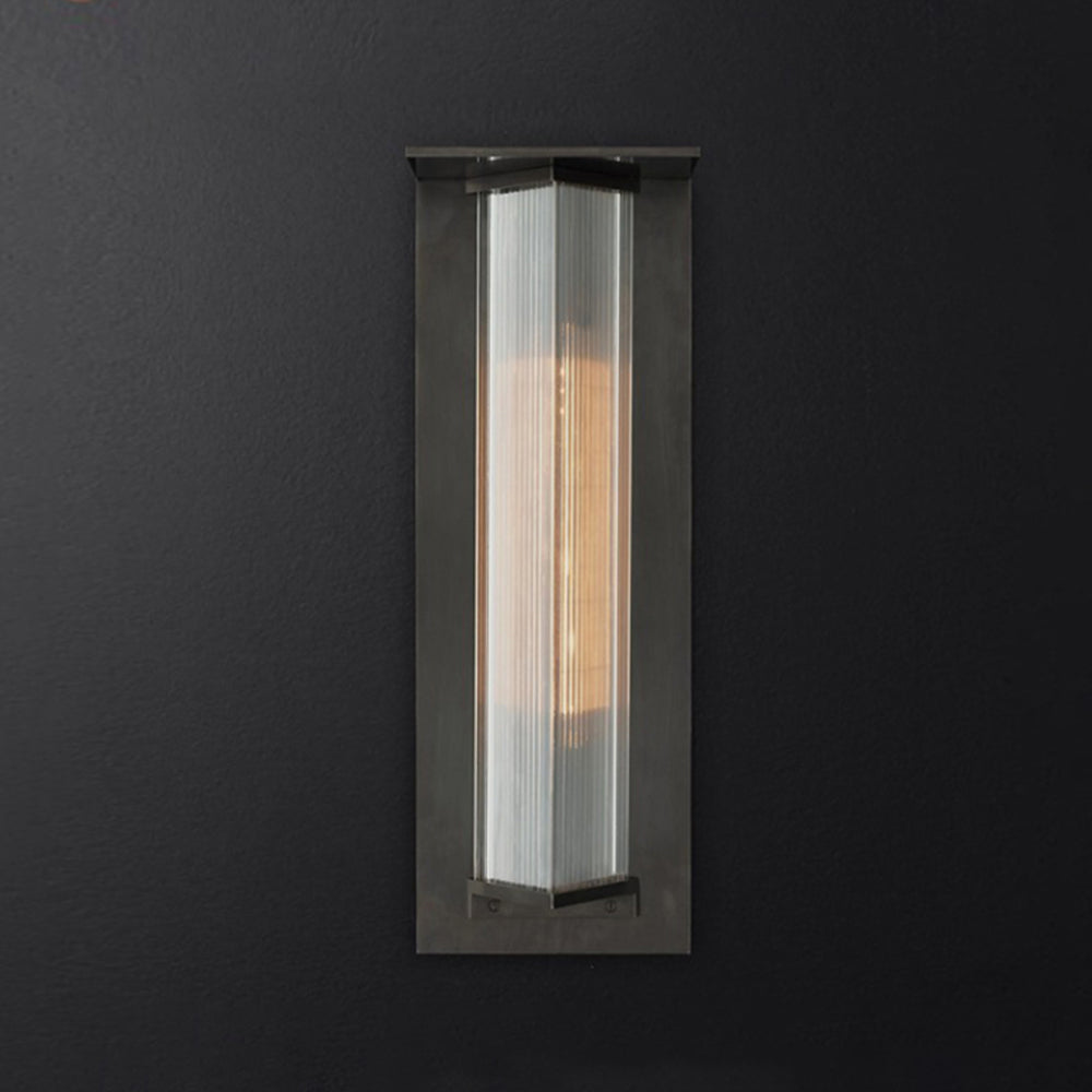 Rectangular Modern Acrylic Outdoor Wall Lamp with Warm Light