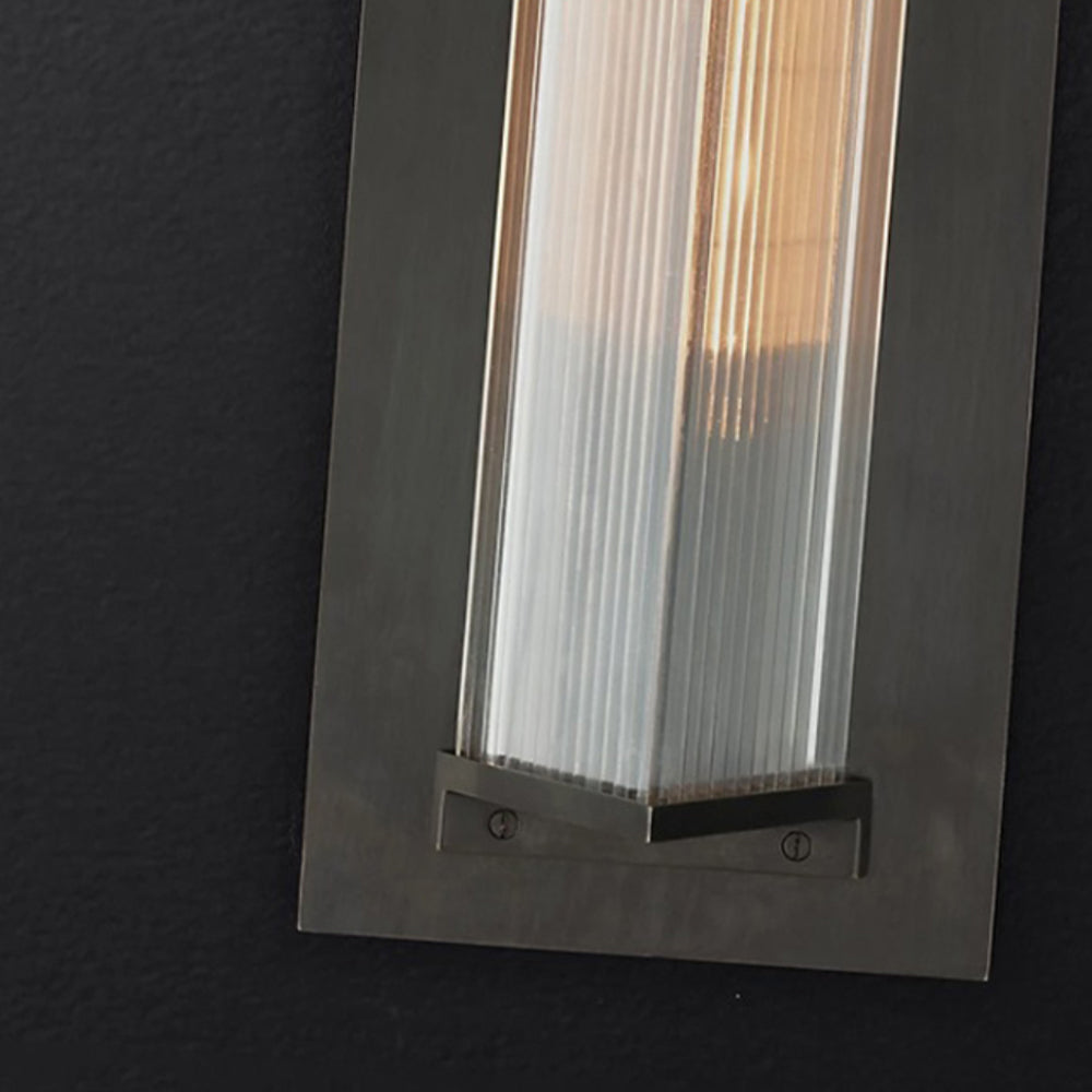 Rectangular Modern Acrylic Outdoor Wall Lamp with Warm Light
