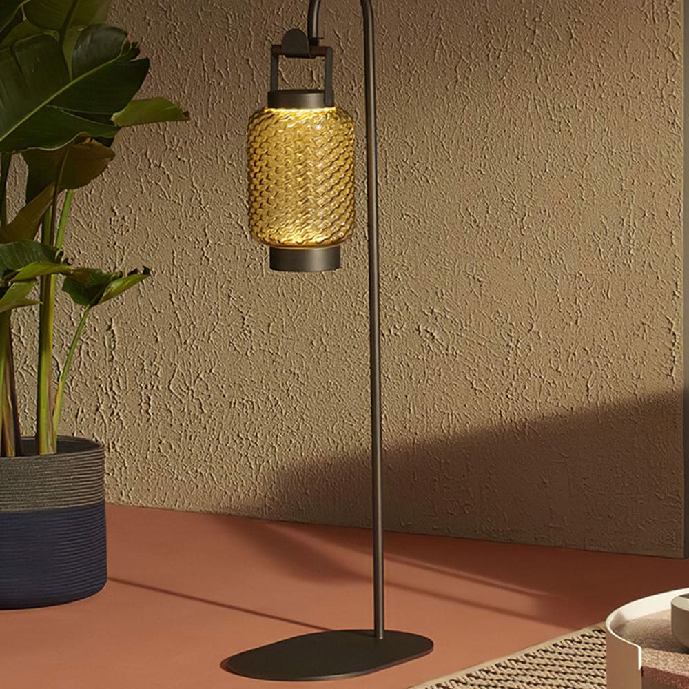 Vintage Outdoor Metal Lantern – Solar Glow