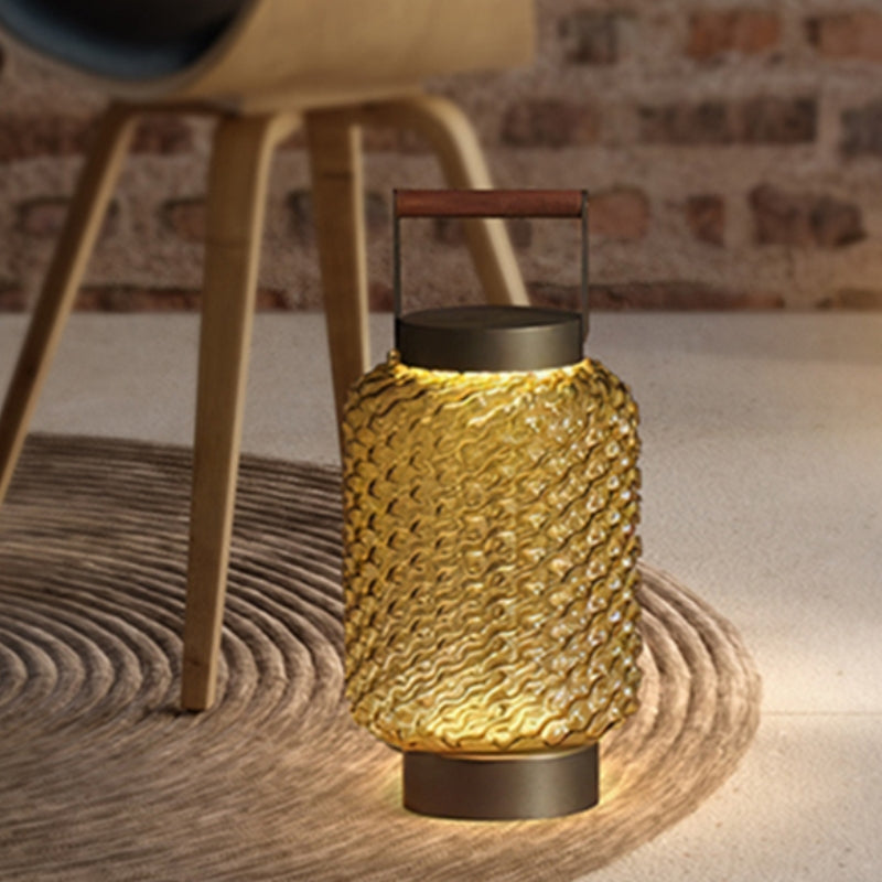 Vintage Outdoor Metal Lantern – Solar Glow