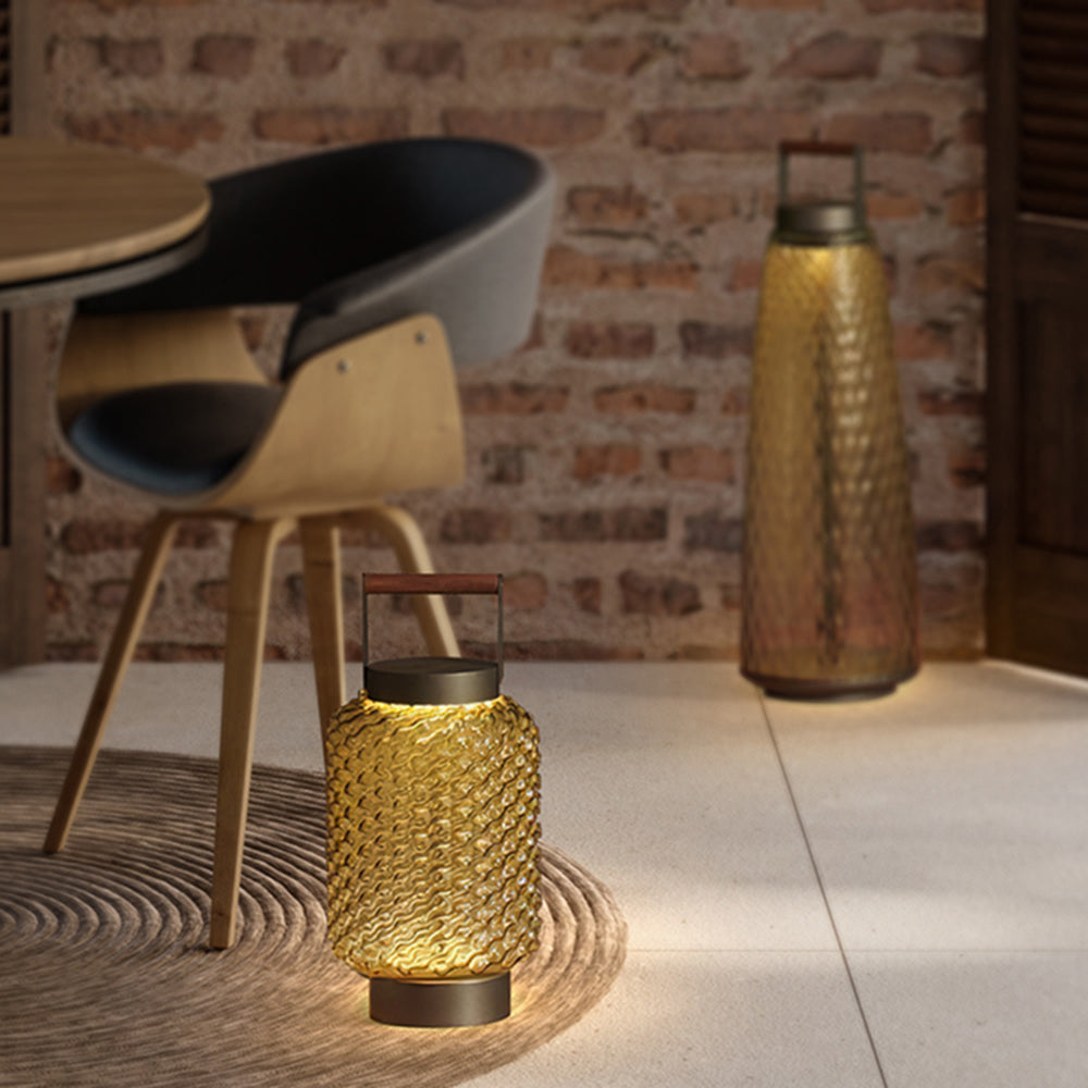 Vintage Outdoor Metal Lantern – Solar Glow