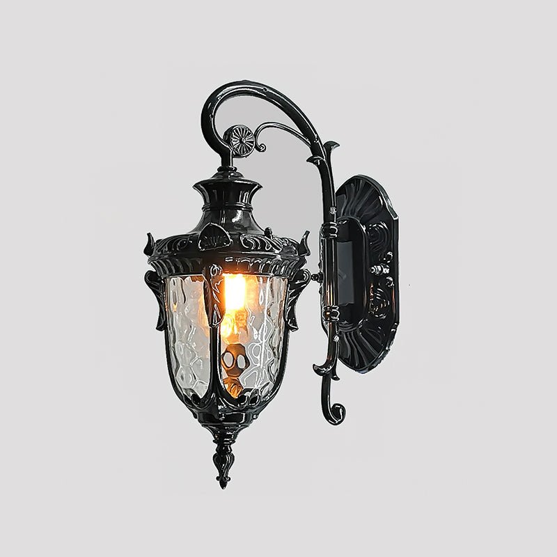 Vintage Brass Outdoor Wall Lantern – Antique Style Waterproof Light