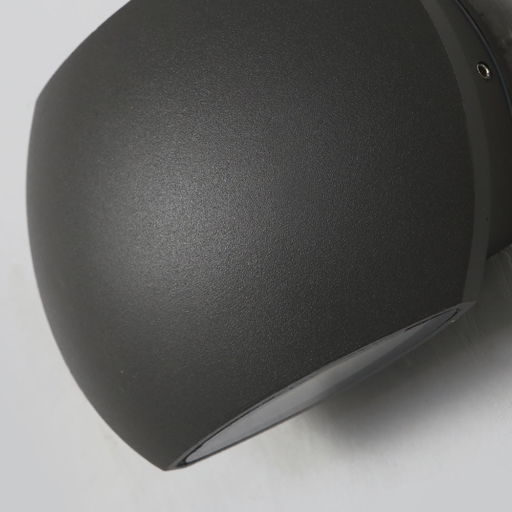 Waterproof Minimalist Geometric Outdoor Wall Lamp – Black or Gray